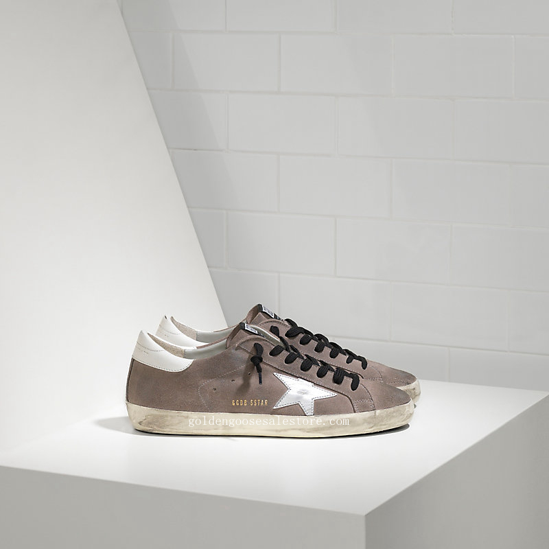 Golden Goose Deluxe Brand Super Star Sneakers In Suede And Leather Star G29MS590A65
